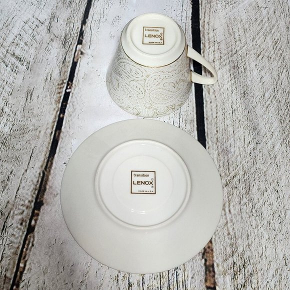 Vintage Transition by Lenox Flat Cup and Saucer Set - Picture 4 of 4